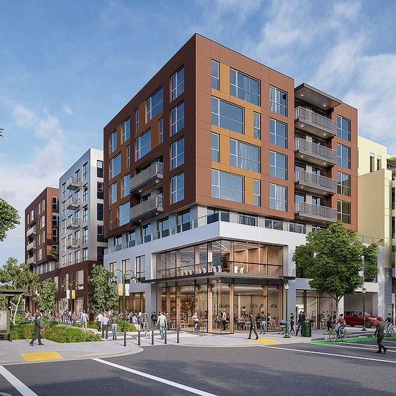 Contemporary mixed-use residential development